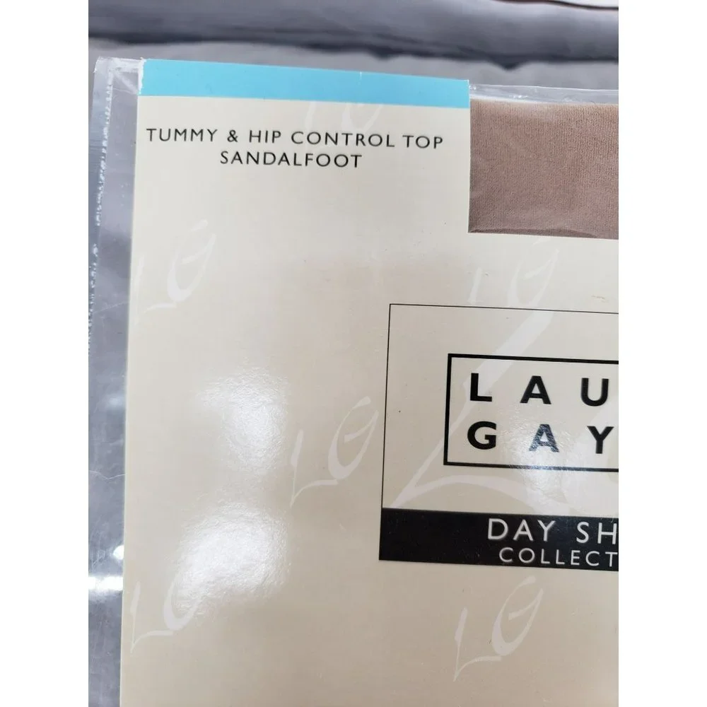 Laura Gayle Day‎ Sheer Collection Tummy Hip Control Top Sandalfoot Large Palm